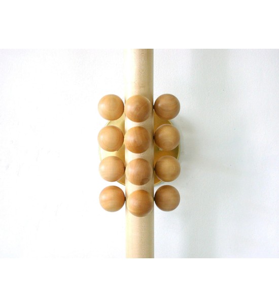 Double-headed bead column wall lamp