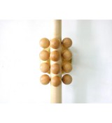 Double-headed bead column wall lamp