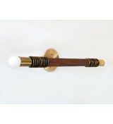 Linear wood grain copper ring wall lamp