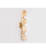 Vertical Double Panel and Brass Wall Light