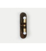 Oval dark marble panel wall lamp