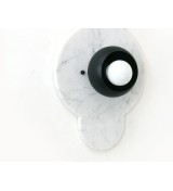 Marble Clover and Opal Bulb Wall Sconce