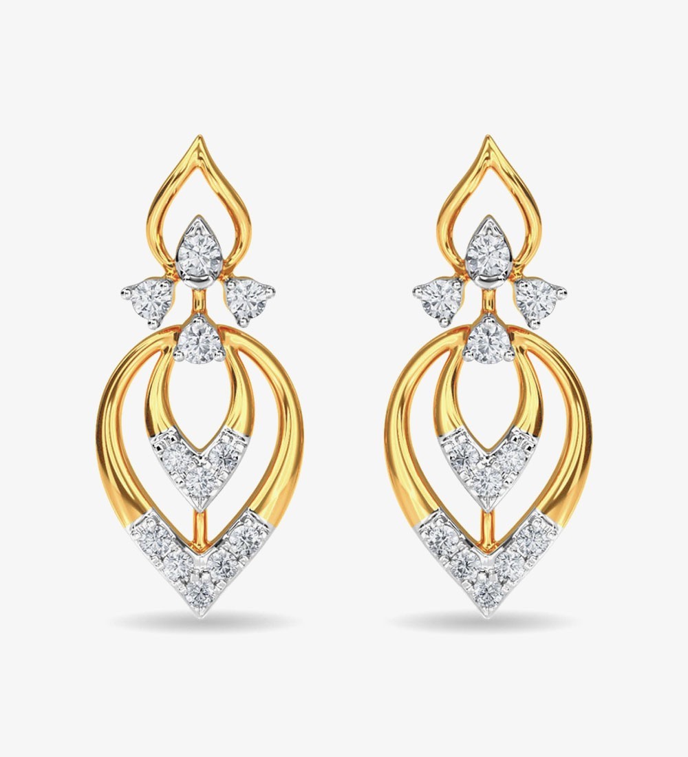 Diamond Stud Eulla Earring Rose Gold